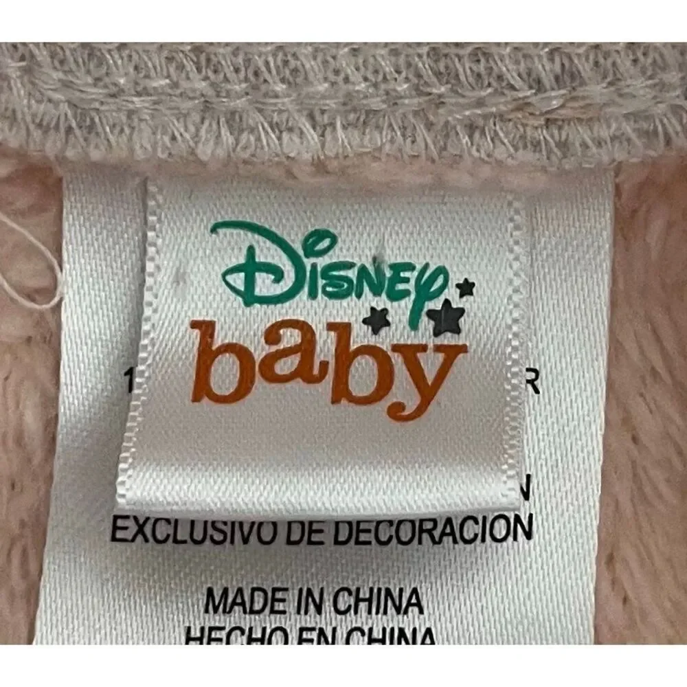 Disney Baby Fuzzy Peach Colored Winnie The Pooh sweatshirt   Size 9 Months